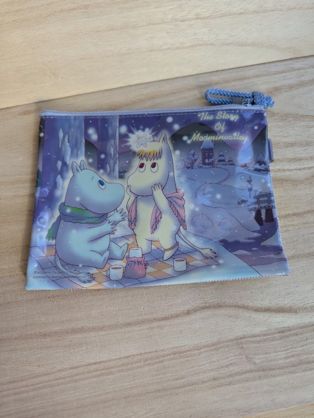 Moomin Snorkmaiden Zip Pouch - Pastel Blue & Lavender